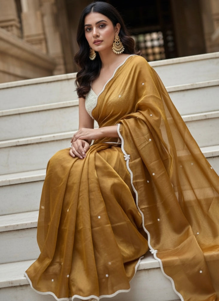 Saraya - Soft Space Silk with Handwork