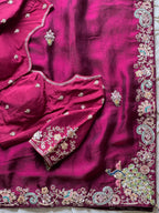 Urvashi - Pure Space Silk Handwork Saree