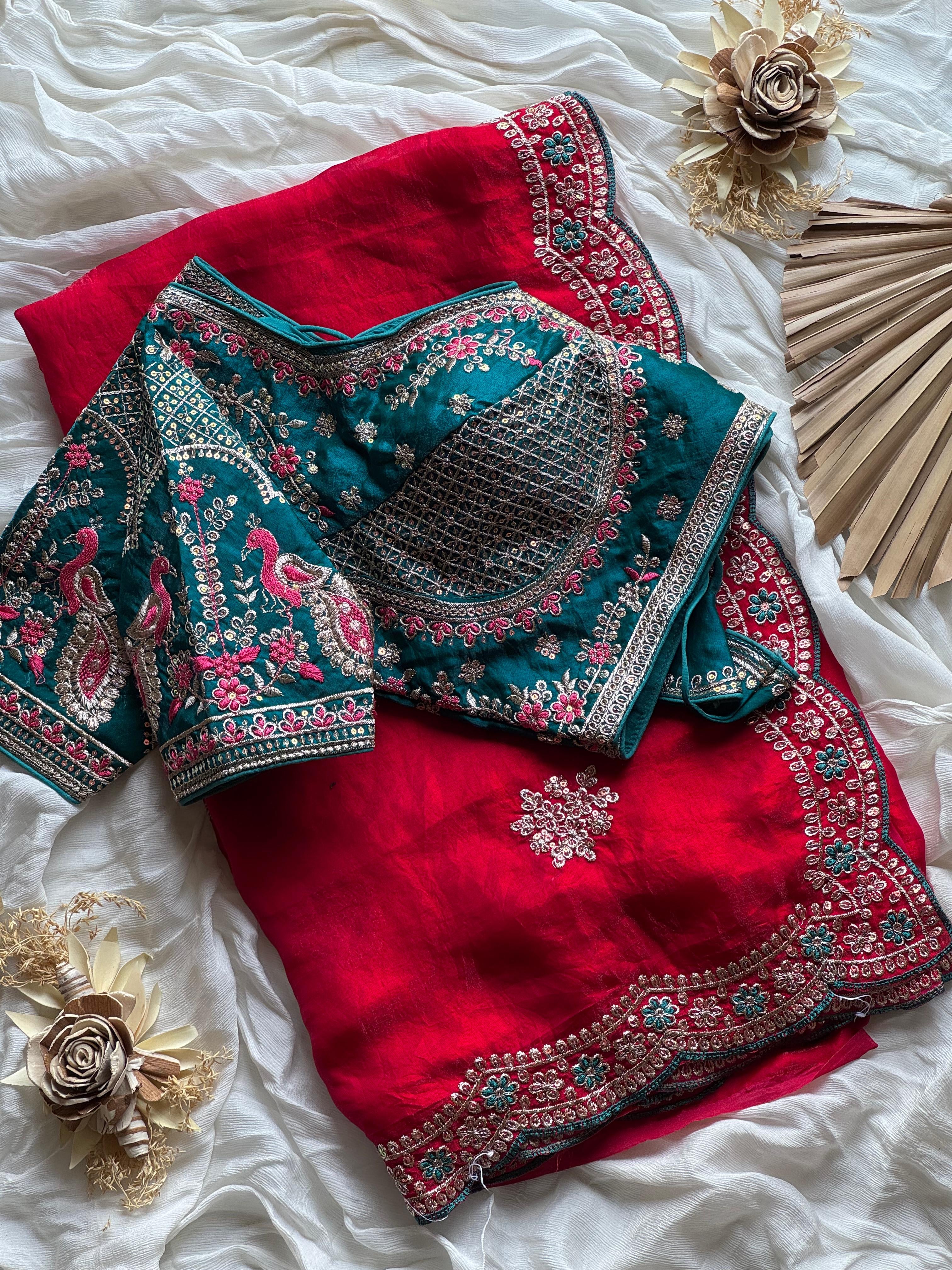 Shreya - Designer Space Silk Saree