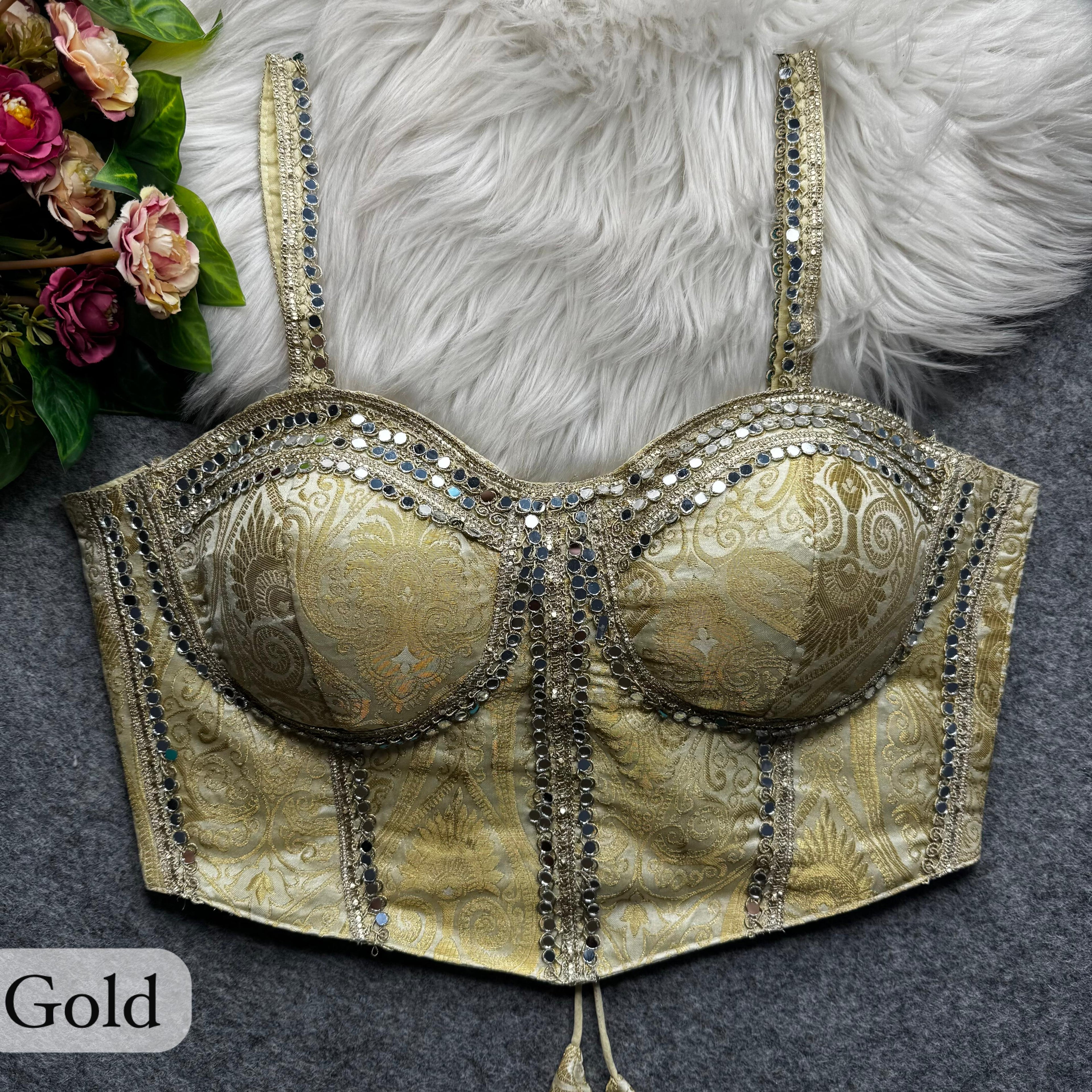 Monal - Banarasi silk Padded Blouse