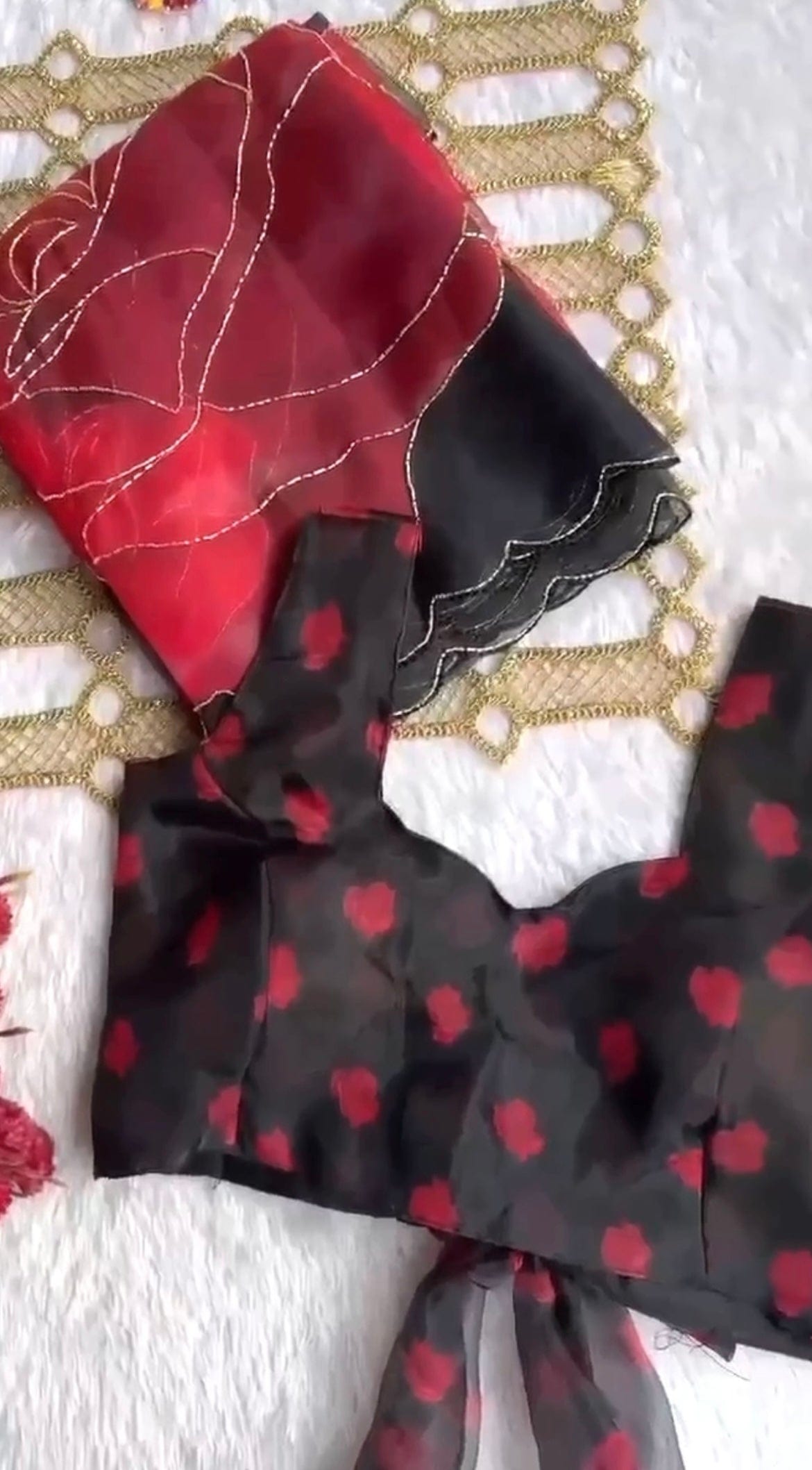 Jiva Soft Organza Saree with Exquisite Handwork Blouse Piece