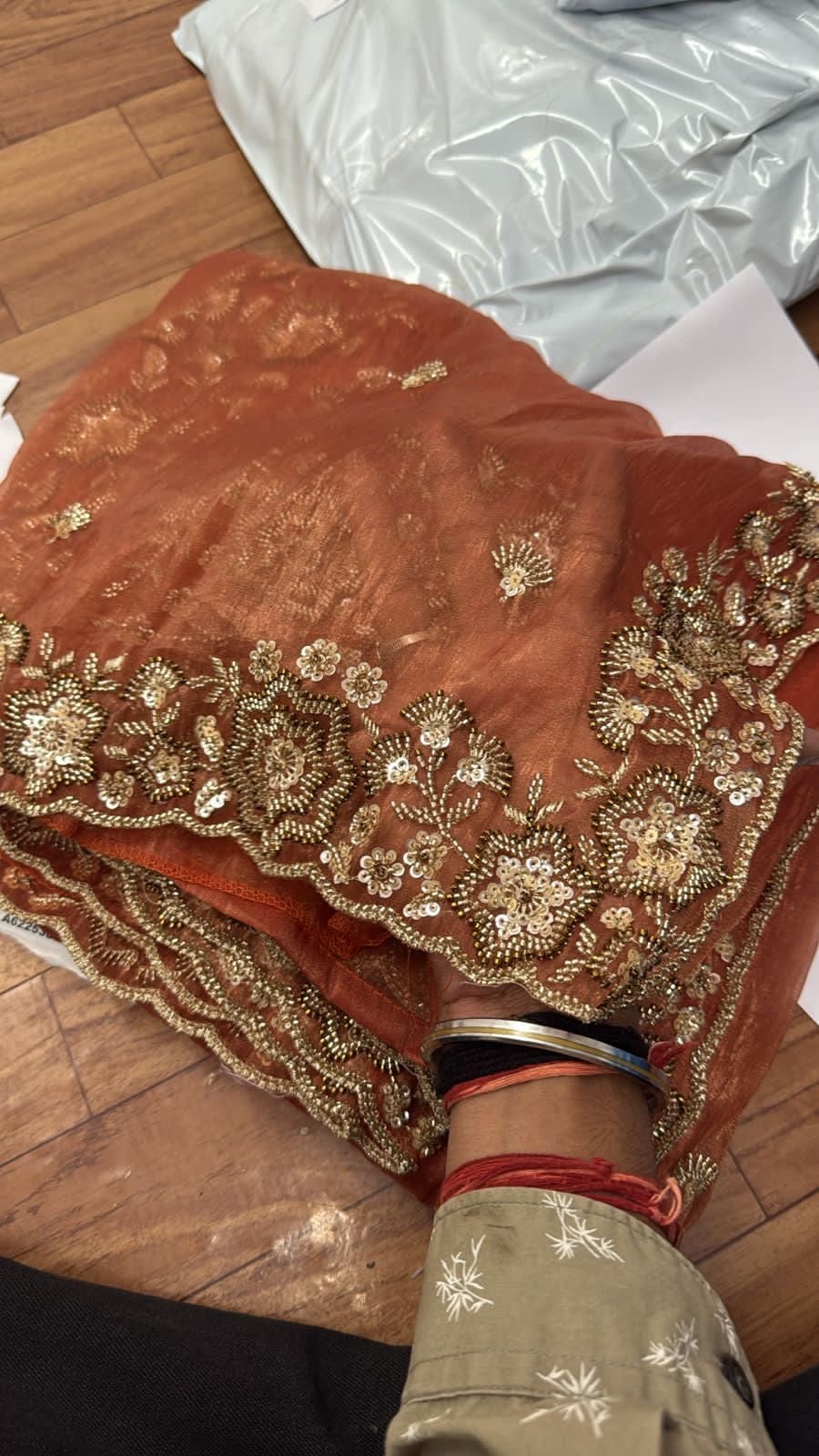 Rahath - Organza Crepe Silk Saree