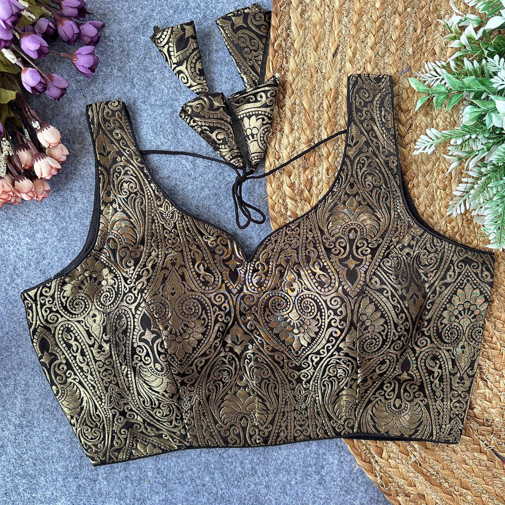 Malana - Satin Silk Padded Blouse 