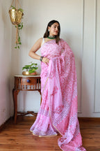 Garima - Flowy Chiffon saree