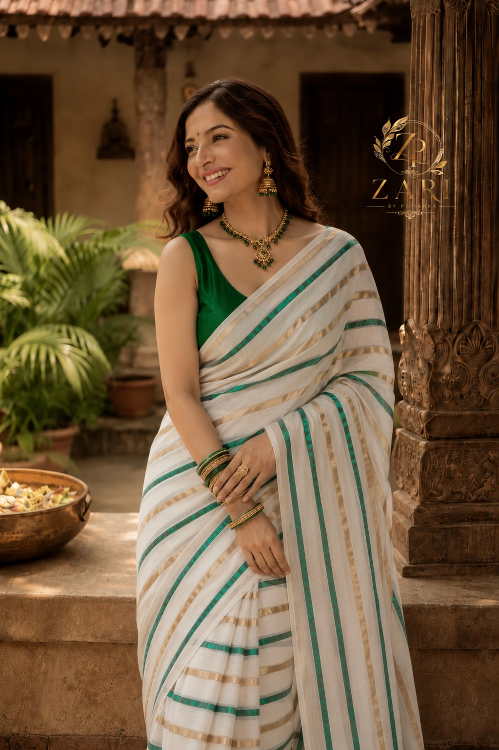 Thamara - Mul Mul Cotton Saree