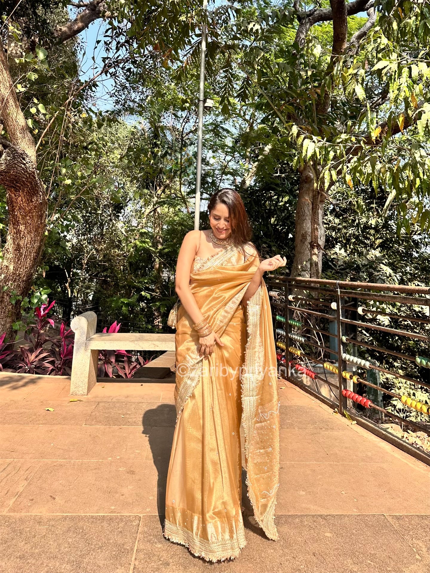 Arthi - Banarasi Tissue Handwork Saree