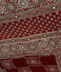 Jumka | Handcrafted Ajrakh Couture Saree [Ready to Dispatch]