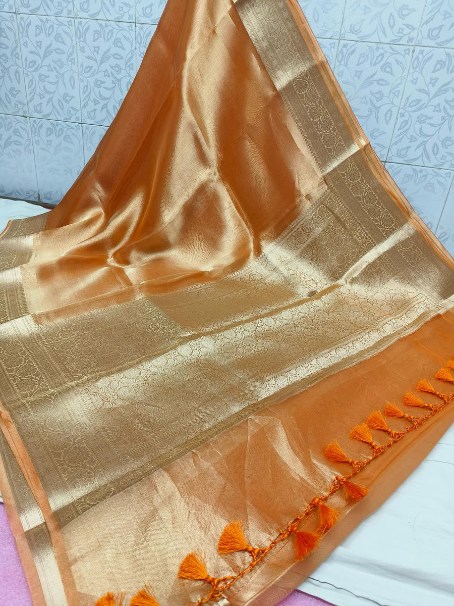 Aswi - Pure Banarasee Tissue Silk Saree
