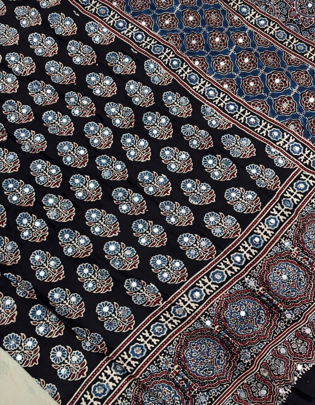 Neeti - Pure Modal Mirror Designer Saree