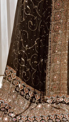 Aaina - Designer Ajrakh Handworked Saree