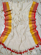 Varsha - 120 Mul Mul Handloom Cotton Saree
