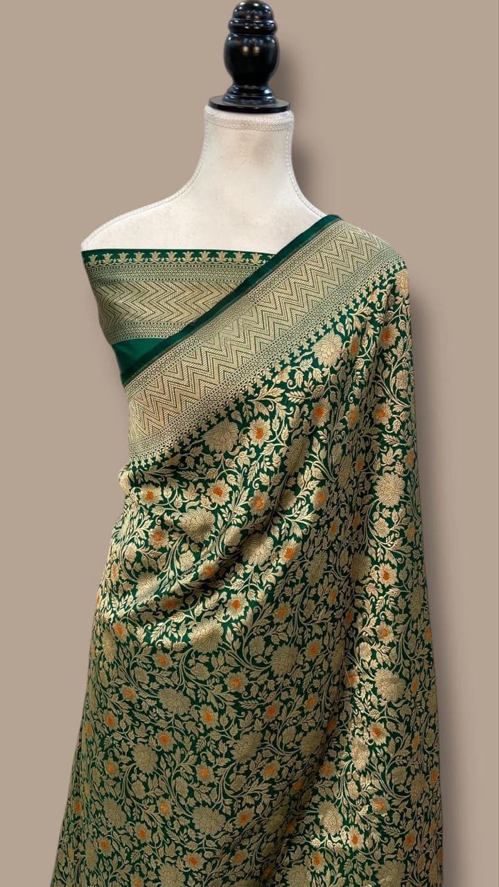 Ektara - Banarasi Pure Katan Silk Meenakari Saree