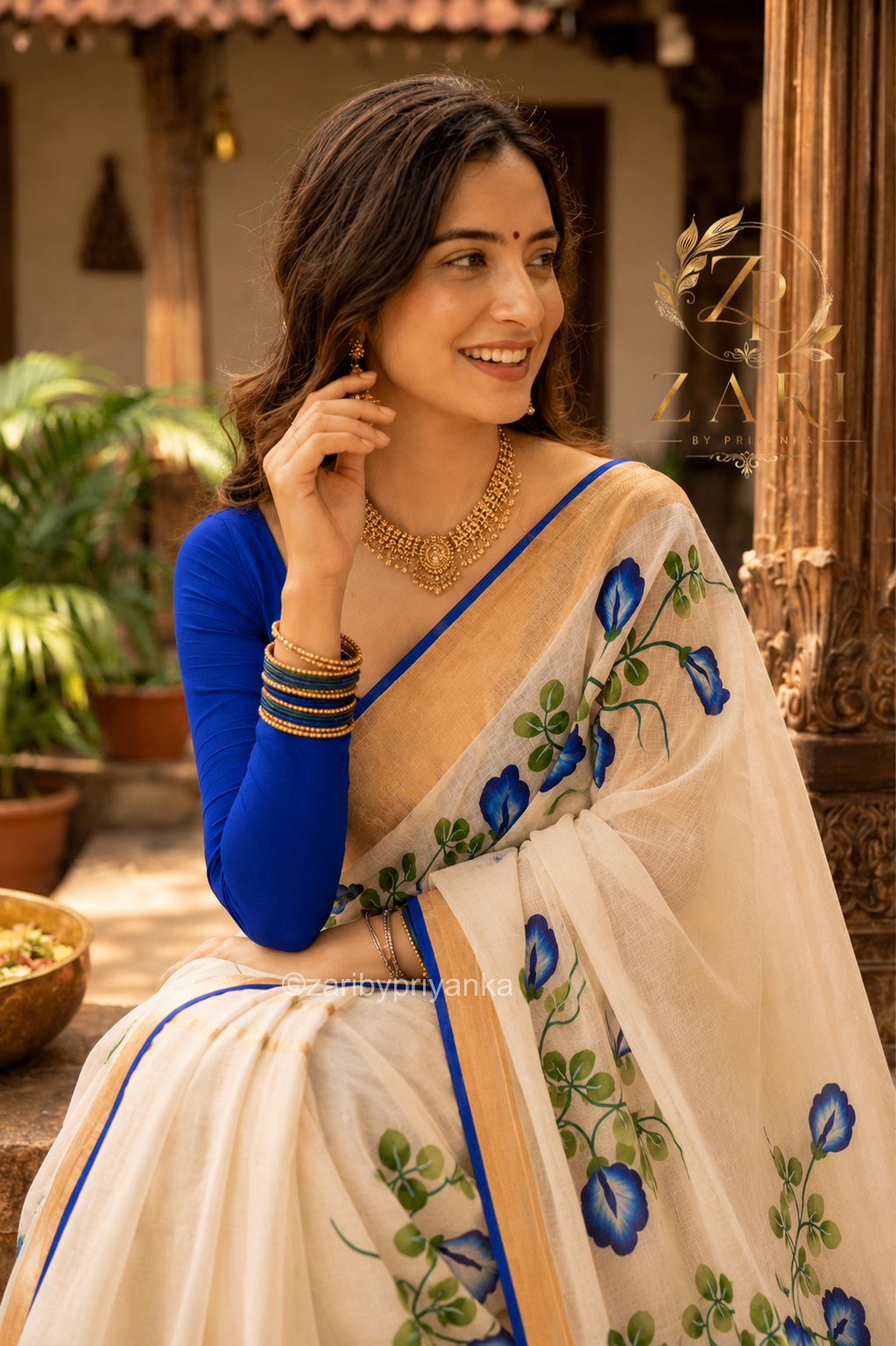 Menaka - Handwoven Handloom Soft Cotton Saree