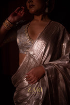 Ishita - Pure Brocade Tissue Silk Saree