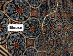 Zeba | Handcrafted Ajrakh Couture Saree