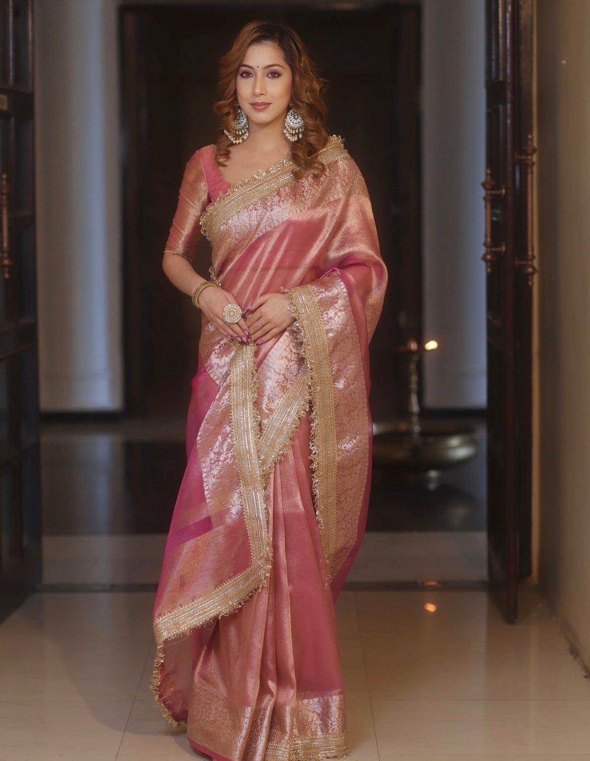 Nisha - Banarasee Tissue Silk Saree