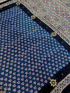 Jasmin | Handcrafted Ajrakh Couture Saree
