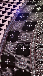 Tanima - Pure Modal Ajrakh Mirror work saree