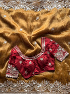Payal - Designer Tissue Silk Saree with Multicolour Sequin Work