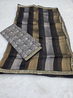 Vandana - Pure Kora Silk Handwoven Kadhua Saree