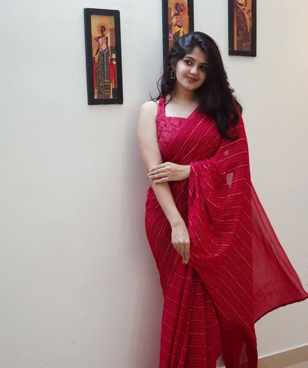 Shilpa - Georgette Saree with Chikankari Blouse