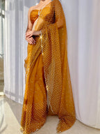 Miraaya - Designer Tissue Organza Saree with handwork