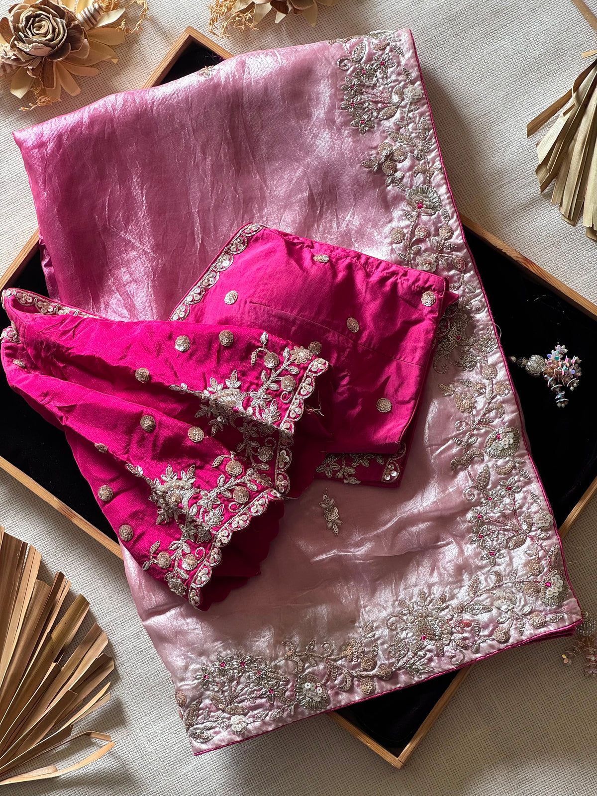 Adhara - Crush Crepe Designer Saree