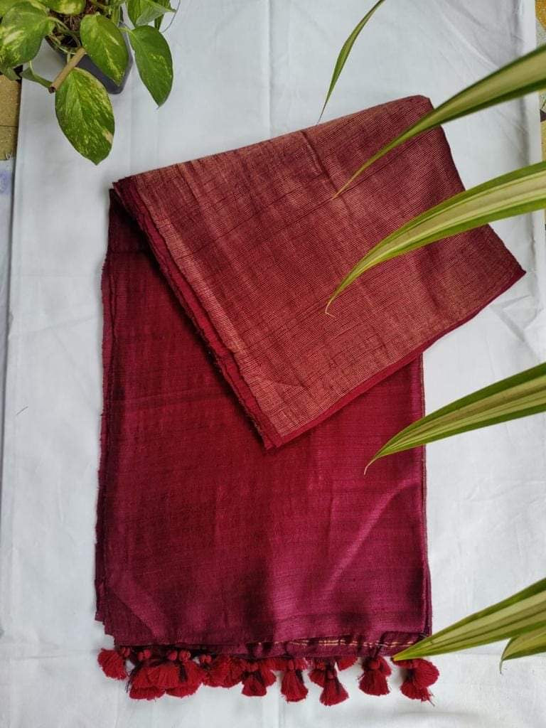 Sindoor - Pure Resham Matka Silk Handwoven Saree