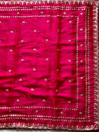 Nikkat - Fuchsia Tissue Silk Cocktail Saree
