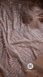 Samita - Cocktail Party Wear Sequined Net Saree
