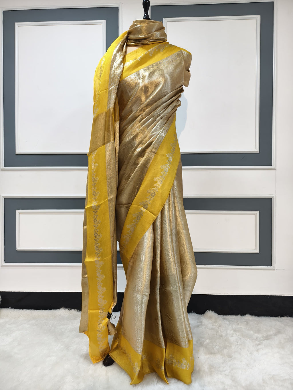 Dhwani -  Pure Banarasi Tissue Silk Saree
