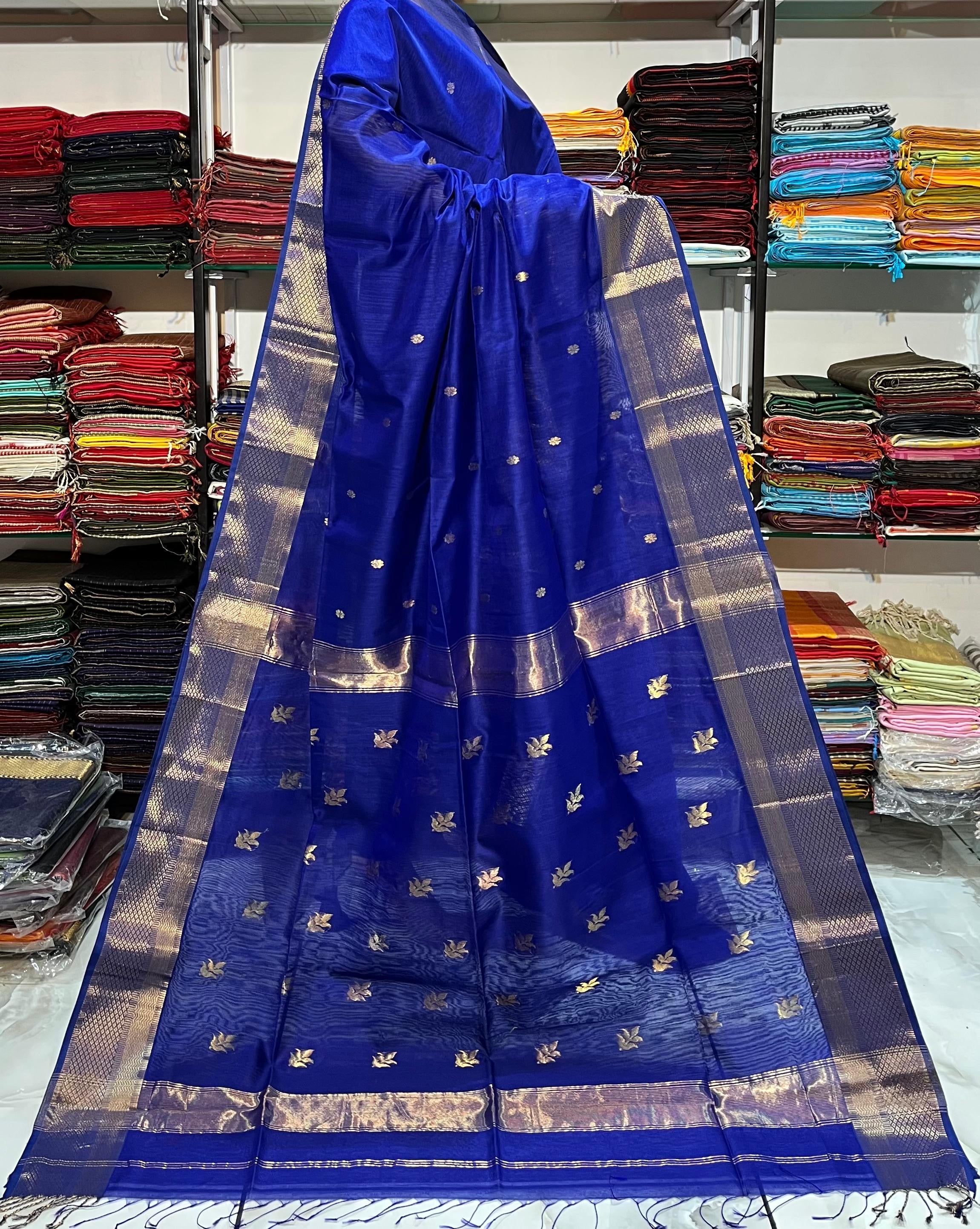 Mudra - Pure Maheswari Silk Saree
