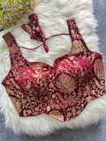 Dilbur - Banarasi silk Padded Corset Blouse
