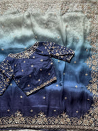 Sila- Designer Tissue Crepe Saree