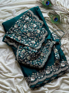 Lata - Soft Space Silk Designer Ready to Wear Saree