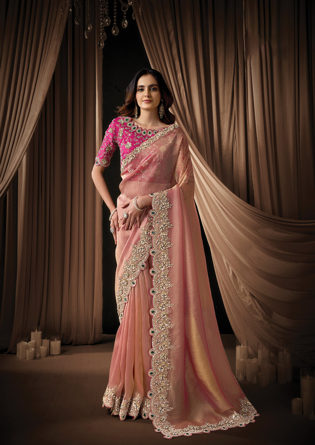 Anoushka - Designer Tissue Saree