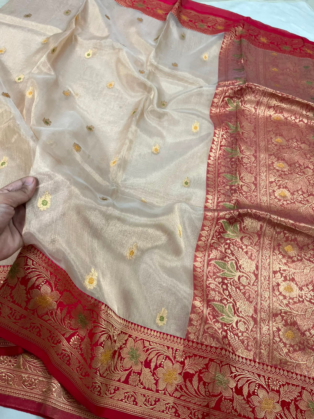 Gita - Banarasi Pure Tissue Silk Kadwa Saree