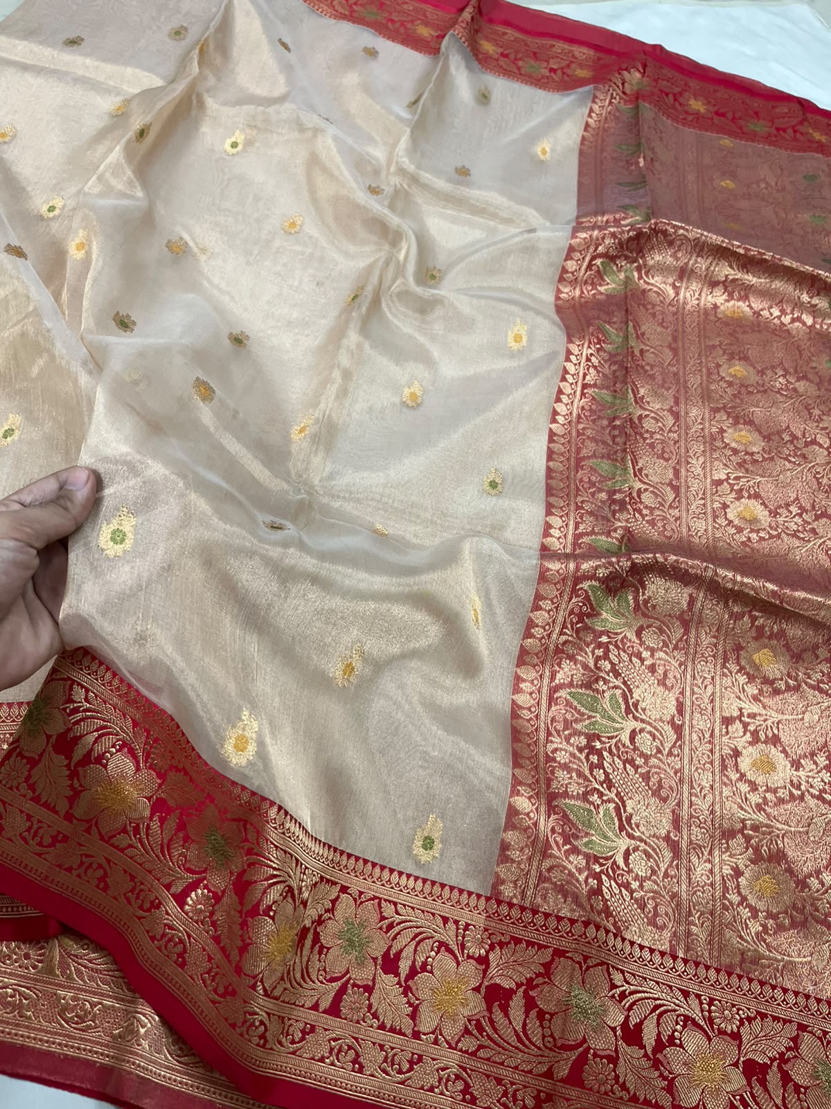 Gita - Banarasi Pure Tissue Silk Kadwa Saree