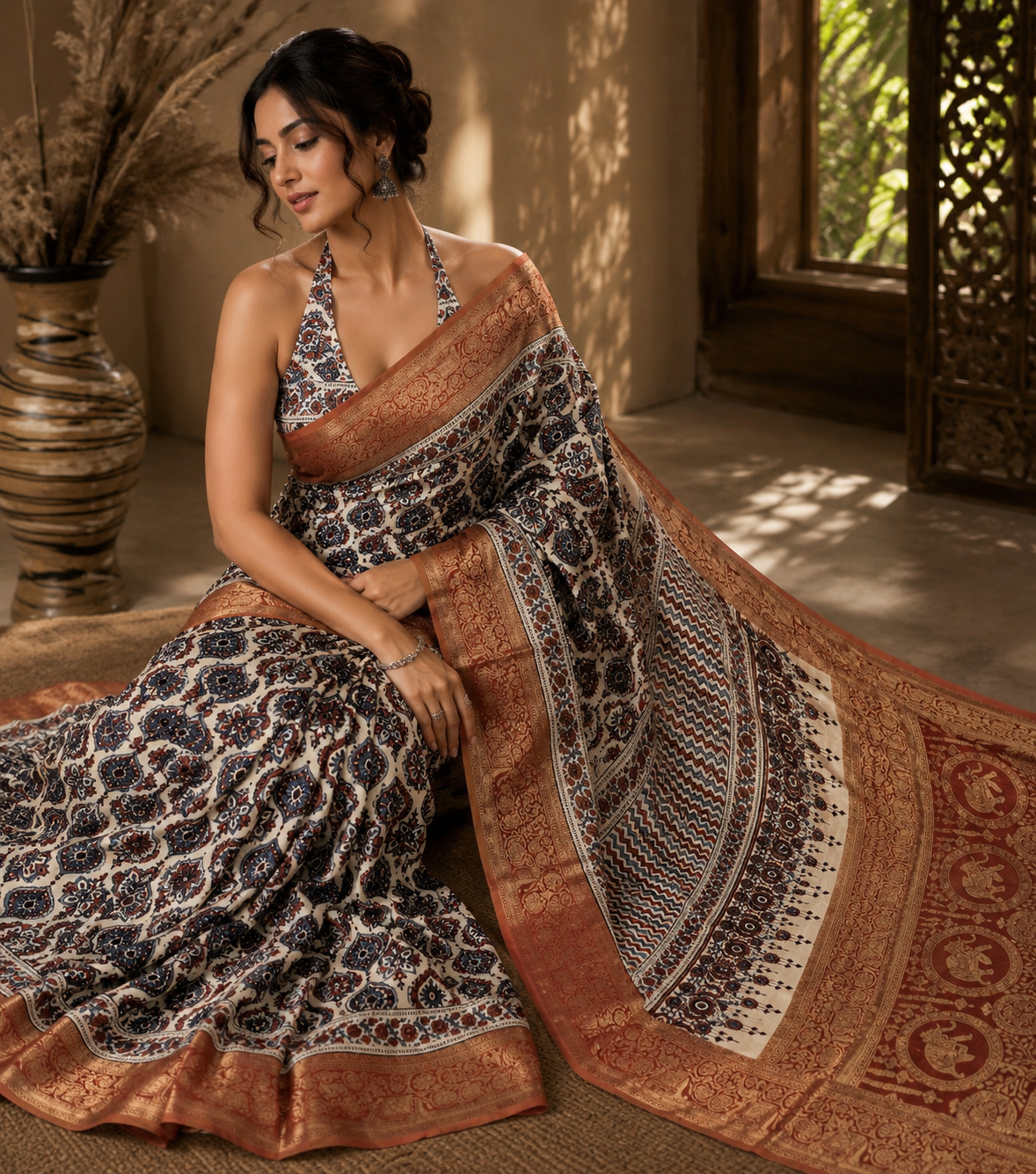 Janki - Pure Dola Silk weaving Saree