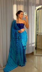 Nila - Lightweight Chinnon Georgette Saree