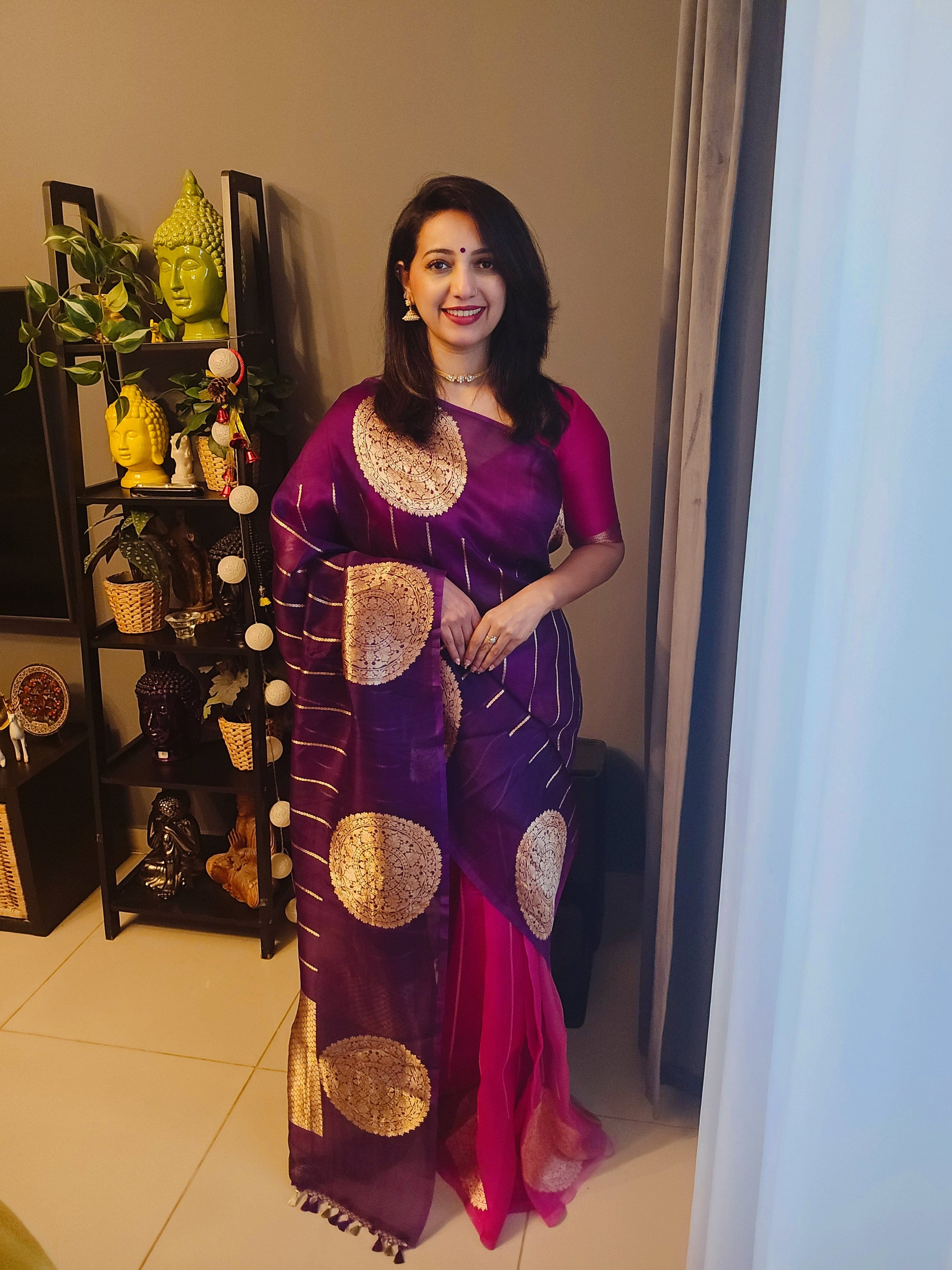 Nimmy - Pure Kora Silk Saree