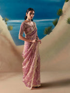 Avtara - Designer Tissue Crepe Saree