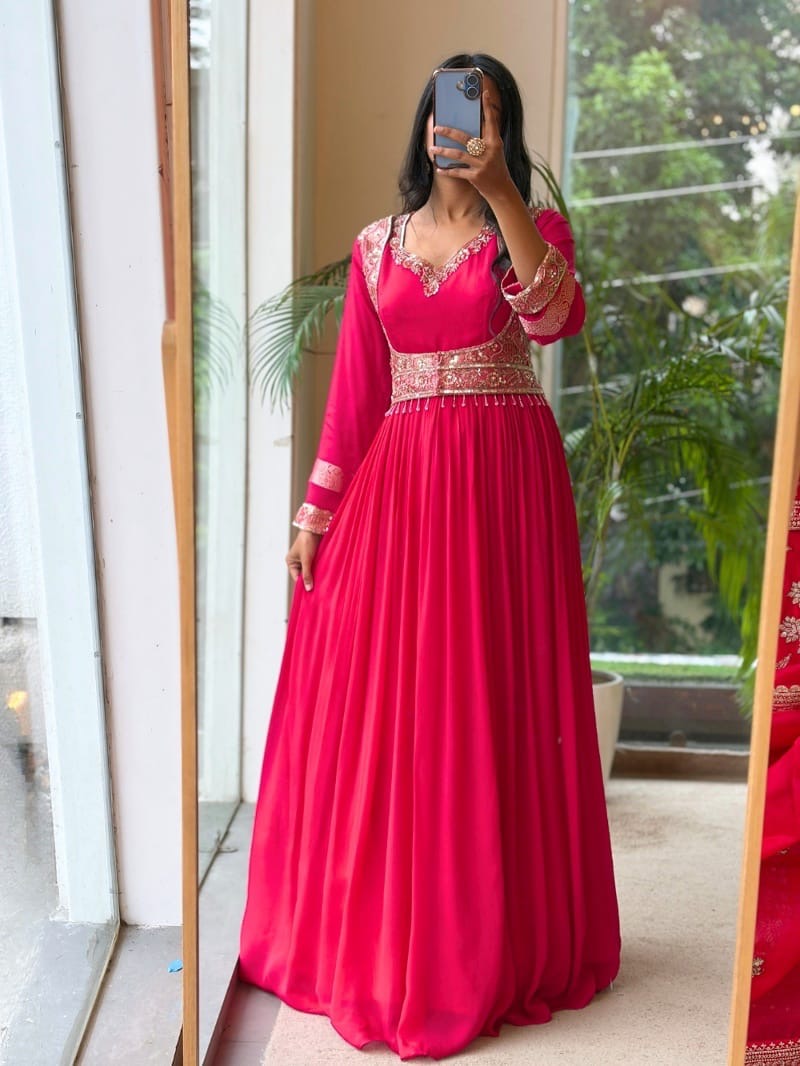 Laal - Flowy Designer wear