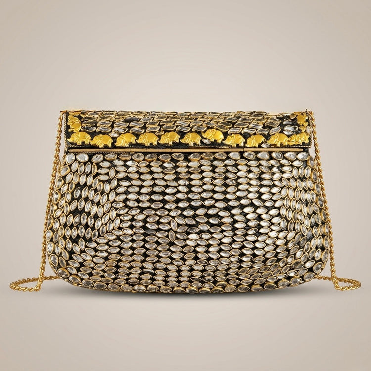 ZP22 - Hand Carved Gold Clutch