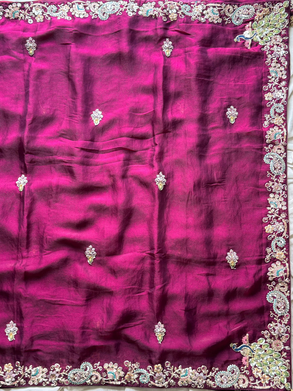 Urvashi - Pure Space Silk Handwork Saree