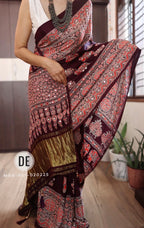 Ravina - Pure Modal Silk Mirror Designer Saree