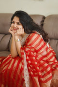 Silpa - Tissue Crush Silk Saree