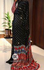 Nashna  - Pure Modal Ajrakh saree