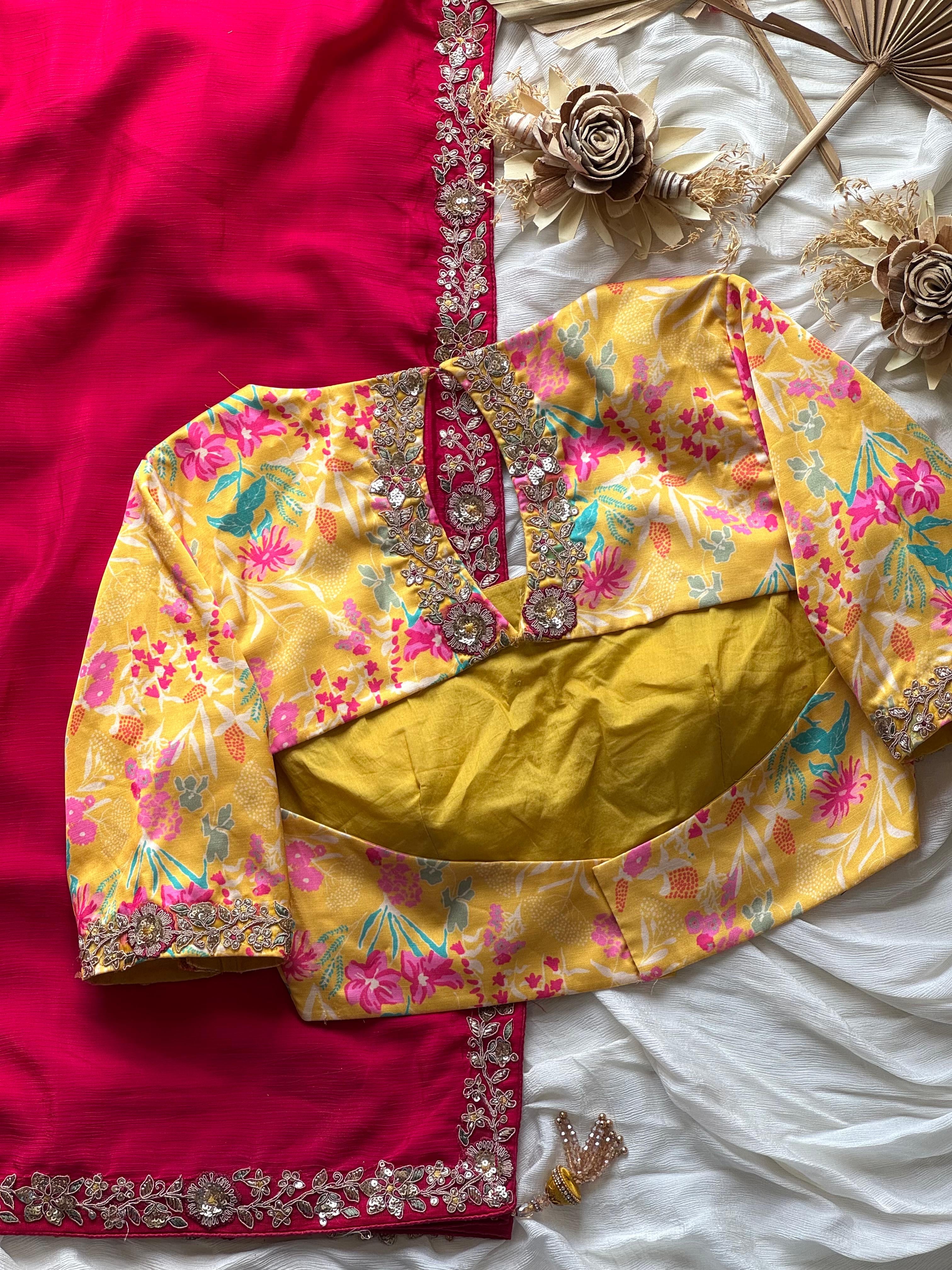 Risha - Designer Tabby Silk Saree