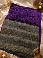 Gaurika - Designer Ajrakh Handworked Saree